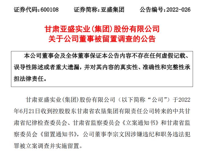 亚盛集团最新消息全面解读