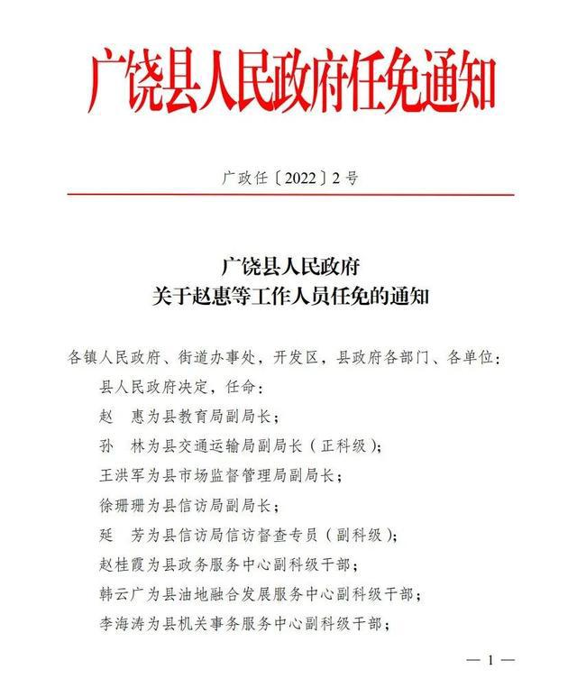 大城街道办事处人事任命推动城市治理新进展，治理再上新台阶